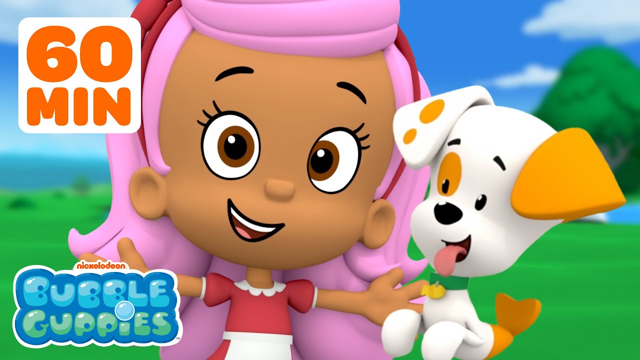 Molly & Bubble Puppy Play Together for 60 Minutes Straight! 🐶 | Bubble Guppies | Nick Jr.