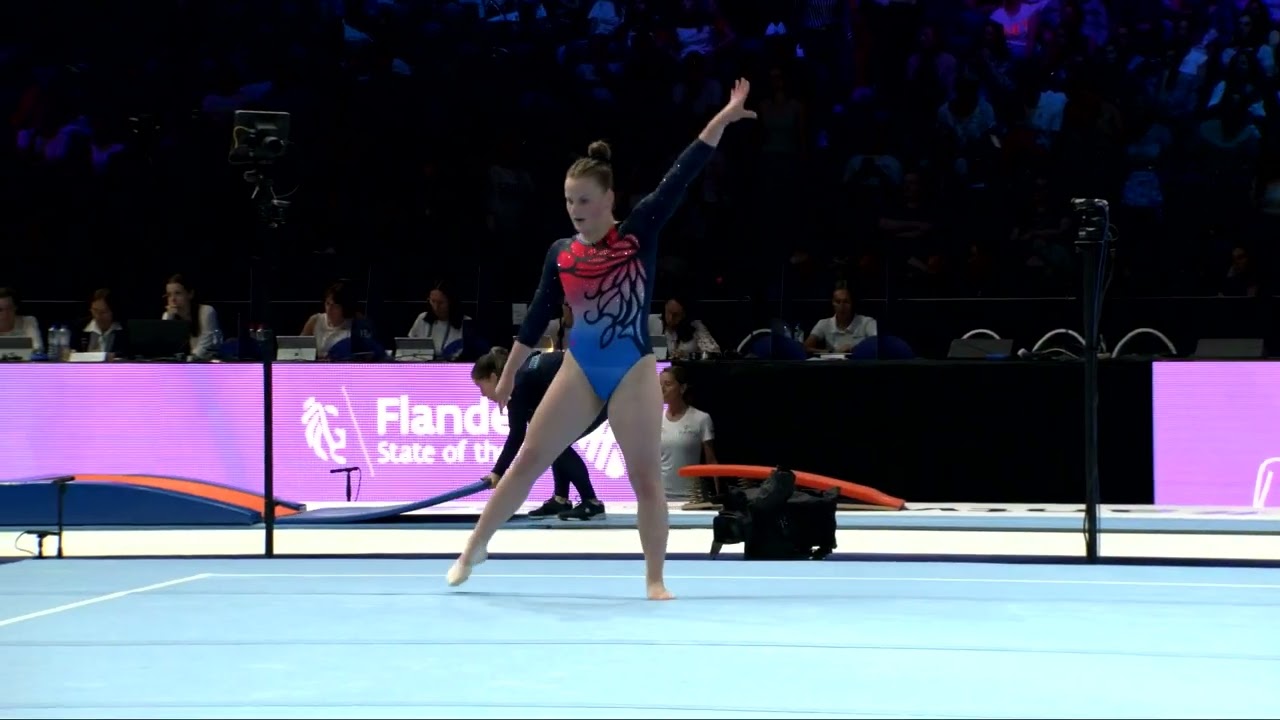 PONIZILOVA Dominika (CZE)_2023 Artistic Worlds, Antwerp (BEL)_Qualifications_Floor Exercise