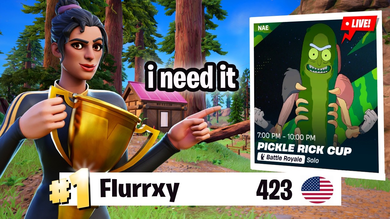 Attempting To Win The Pickle Rick Skin Early...🏆