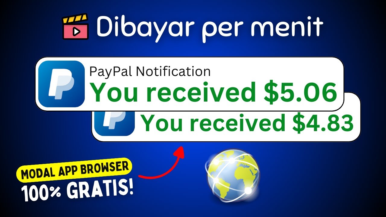 Dibayar $9.89 Dollar, Cuma Browsing Internet Aja!? Aplikasi Penghasil Uang PayPal (2024)