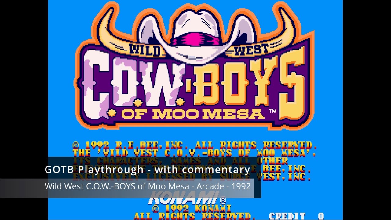 Playthrough WC - Wild West C.O.W.-BOYS of Moo Mesa - Arcade