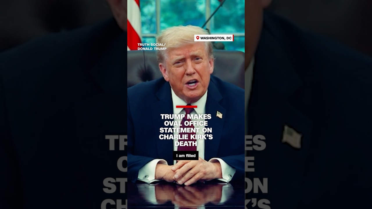 Trump makes Oval Office statement on Charlie Kirk&rsquo;s death