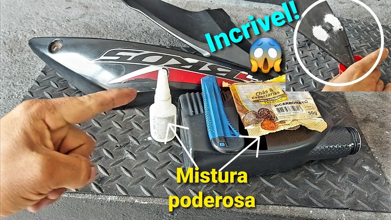 Como recuperar encaixes quebrados das laterais da sua moto e pare de gastar