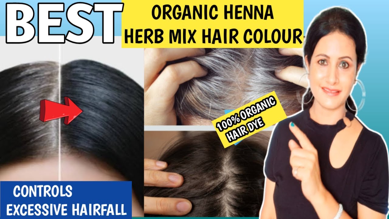 This Is The **Best ORGANIC HENNA HERB MIX HAIR COLOUR**For Extreme Hairfall/White Hair To Black Hair
