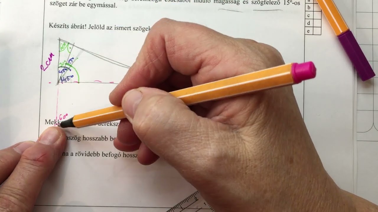 9. évfolyamba felvételizőknek XIV. (geometriai feladatok - 01.)