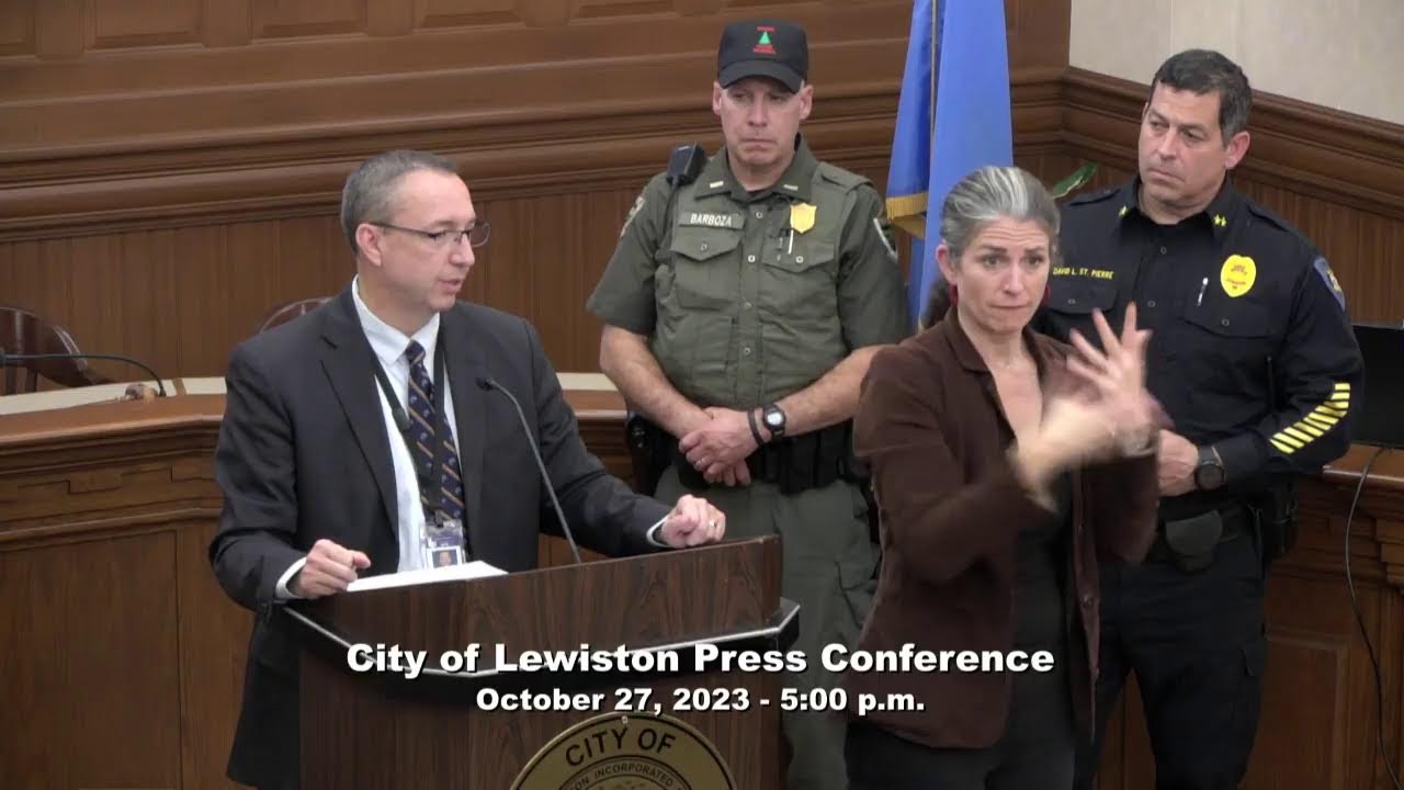 City of Lewiston  Press Conference 10/27/2023 - 5:00 p.m.