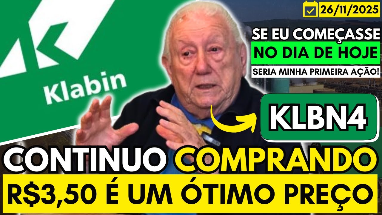 KLABIN | COMPREI MUITAS A&Ccedil;&Otilde;ES KLBN4 POR R$3,50 | ESSA &Eacute; MINHA SEGUNDA MAIOR POSI&Ccedil;&Atilde;O NA CARTEIRA!