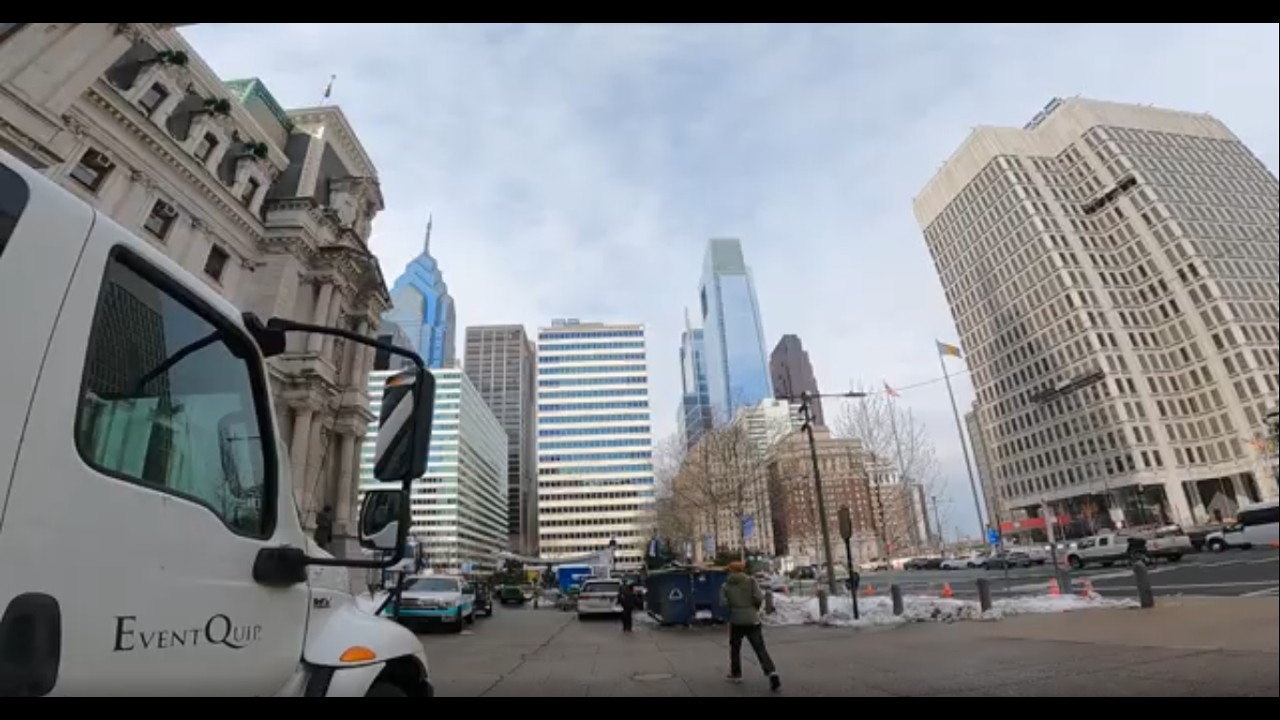 Mid-Morning Walk **City Hall to the French Quarter Downtown Walk** Philadelphia ASMR