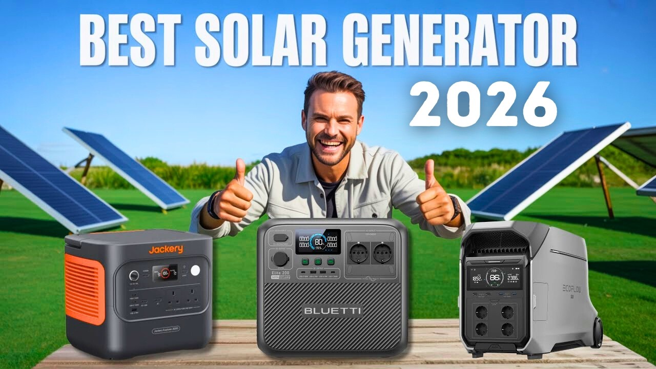 Top 5 Best Solar Generators 2026 ⚡ Best Portable Power Stations for Home Backup & Off-Grid Living