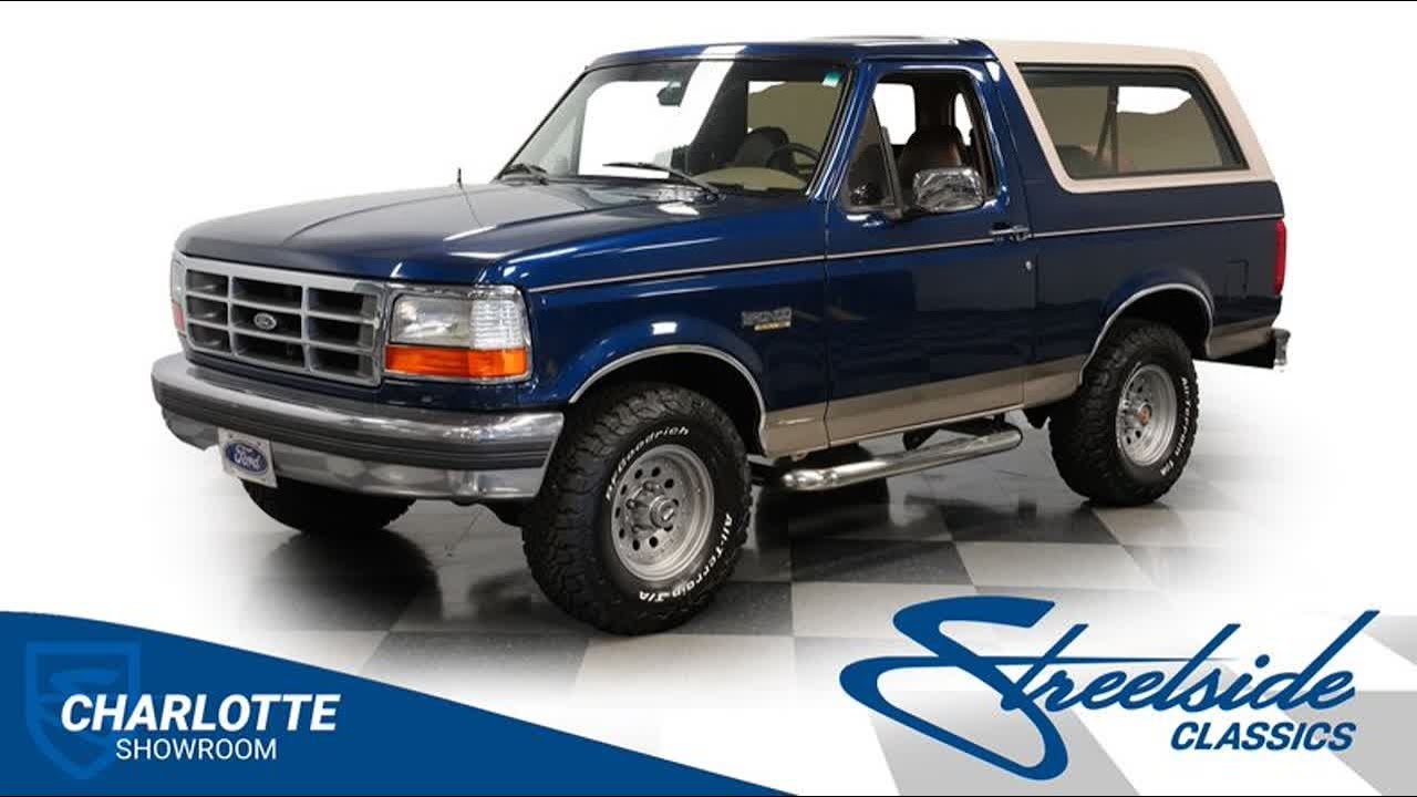 1996 Ford Bronco 4X4 Eddie Bauer 9071-CHA for sale | Charlotte, Atlanta, Dallas, Tampa, Phoenix...