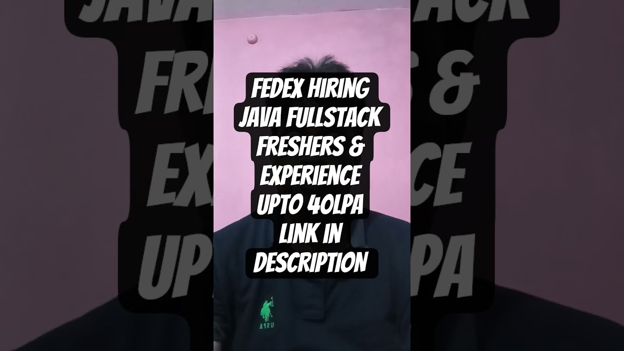 💻 FedEx Hiring Java& Python  Full Stack Freshers | Hyderabad Jobs 2025 | Apply Now 🚀