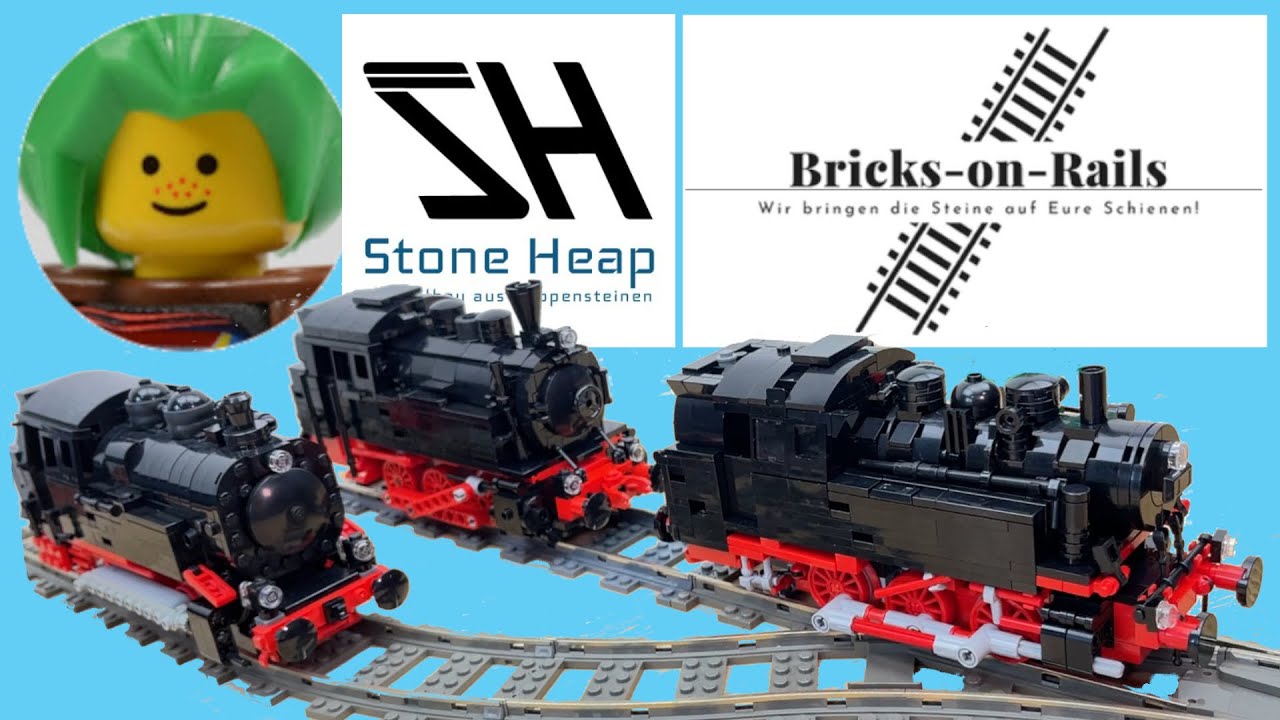 🚂 3x Lego Baureihe 80 MOCS - Holger Matthes - Stone-Heap - Bricks-on-Rails