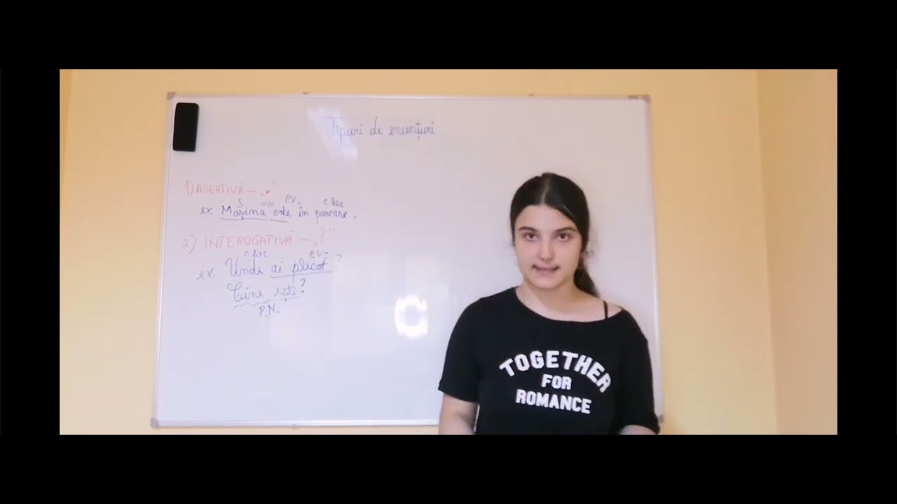 Clubul de română - Tipuri de Enunțuri - pregătire Evaluarea Națională