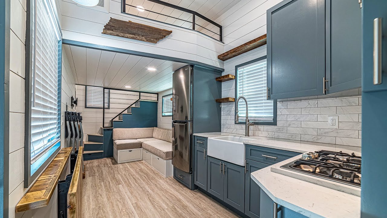 The Most Impressive 36ft Wansley Custom Gooseneck Tiny Home by Movable Roots