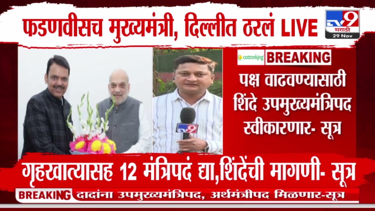 Eknath Shindeउपमुख्यमंत्रिपद स्विकारणार?उपमुख्यमंत्रीपदावर सांयकाळपर्यत निर्णय होईल - Sanjay Shirsat