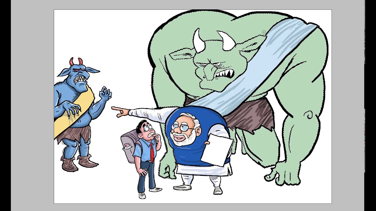 Prime Minister Narendra Modi's 'Exam Warriors' cartoon