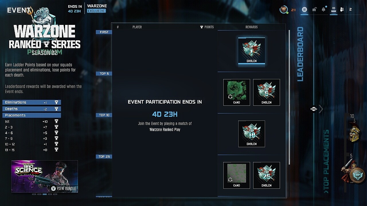 Warzone New Ranked Series Event (Challenges & Rewards)