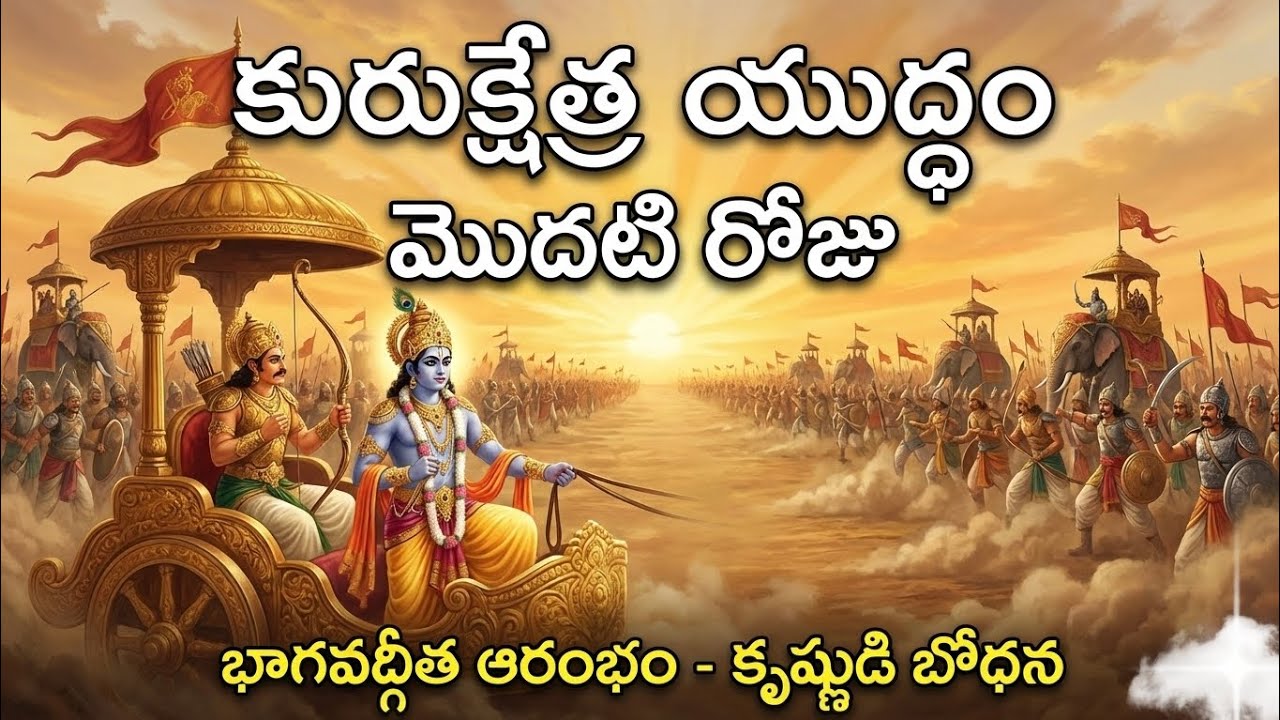 కురుక్షేత్ర యుద్ధం: మొదటి రోజు ఏం జరిగింది? భగవద్గీత ఎలా మొదలైంది? 