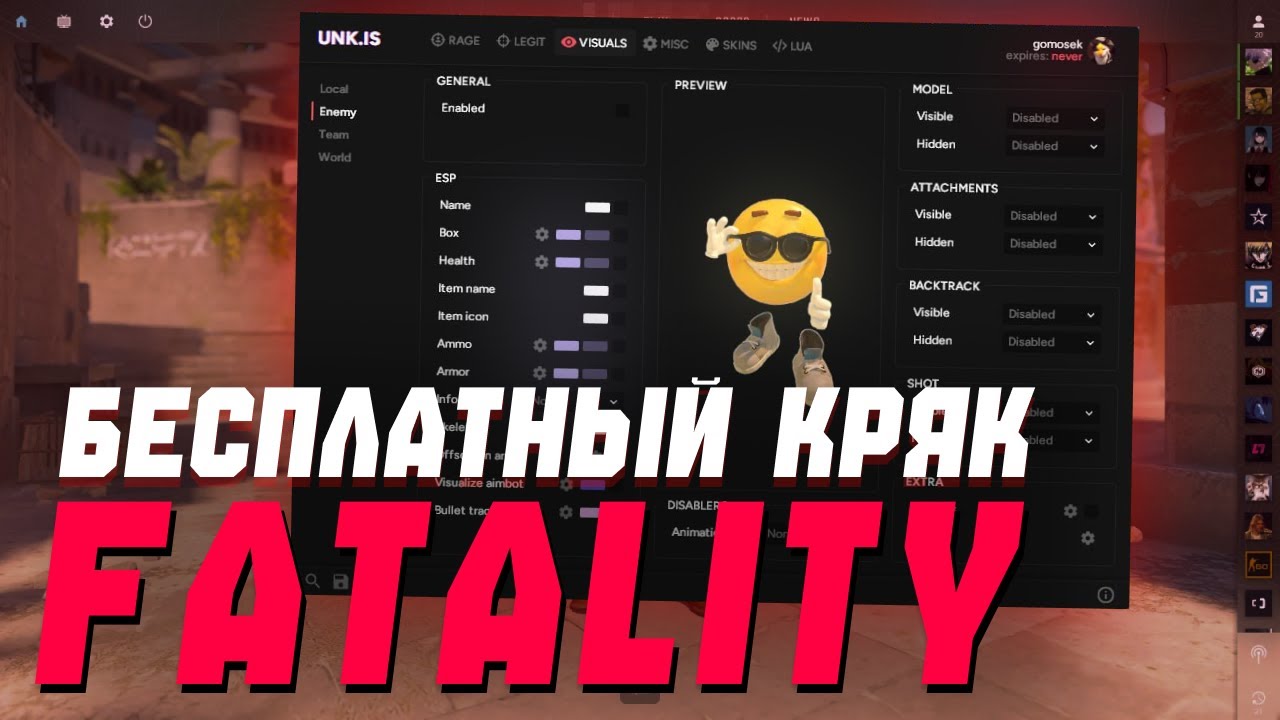 СКАЧАТЬ ЛУЧШИЙ БЕСПЛАТНЫЙ ЧИТ НА КС2 | БЕСПЛАТНЫЙ КРЯК FATALITY + КФГ | 2025