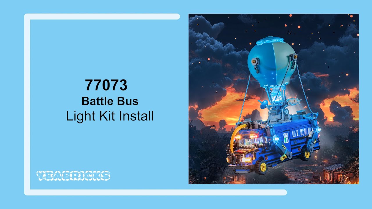 Yeabricks Light kit Install in the Lego Battle Bus 77073