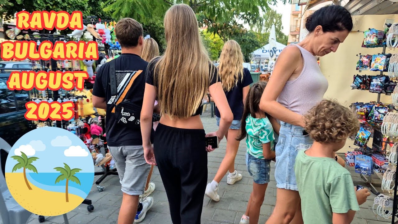🚶‍♂️ Разходка из сърцето на Равда 🏖️✨ 🚶‍♂️ Walking Through the Heart of Ravda 🏖️✨