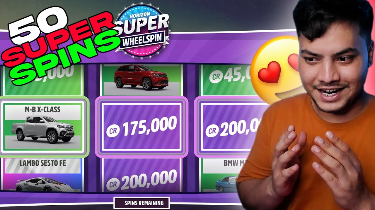 50 SUPER SPINWHEEL + LEGENDARY CARS - Forza Horizon 5 - PART 16 (HINDI)