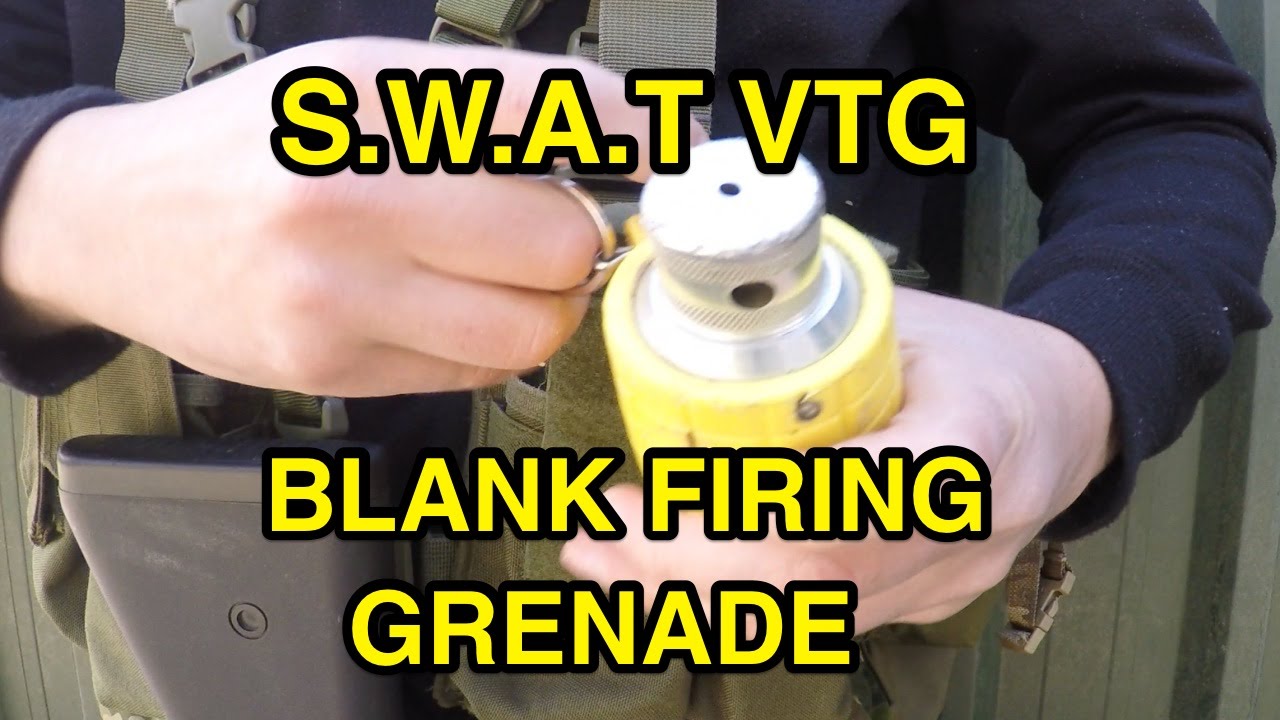 S.W.A.T VTG Timed Blank Firing Grenade Review - BFG Airsoft Training - 9mm .209 Size SWAT
