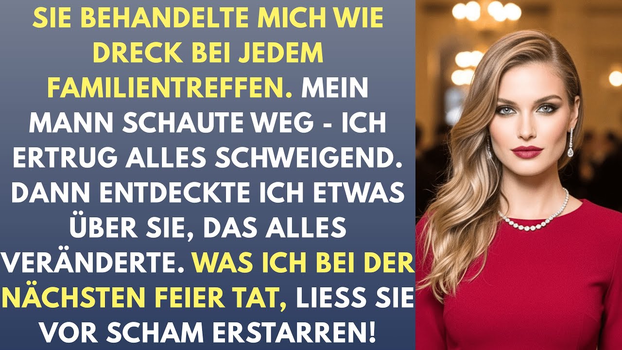 Schwägerin demütigt mich seit 5 Jahren vor der Familie - bis ich ihr Geheimnis enthülle...