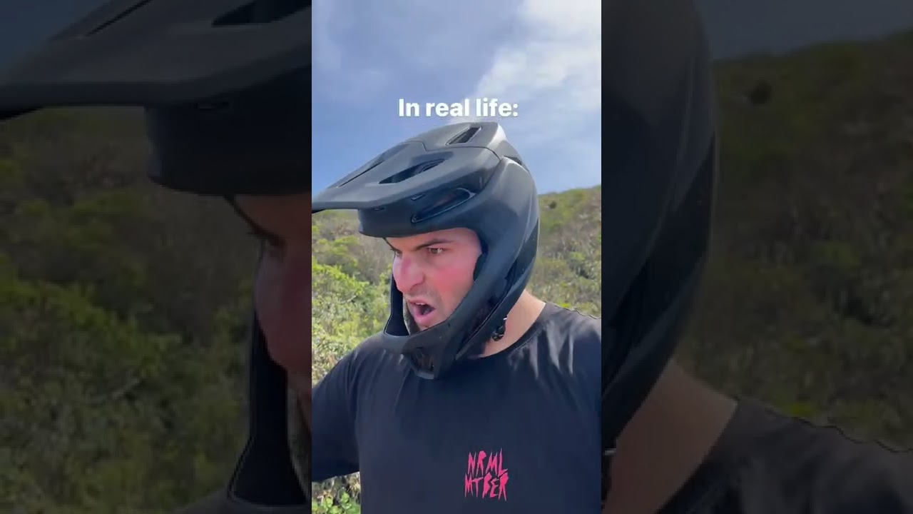 Video vs Real life 😅 #mtbindonesia #mtbworld #shortvideo #enduro #downhill #redbull
