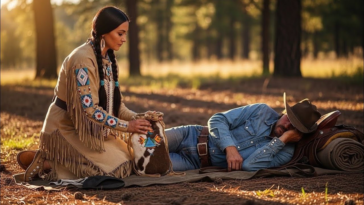 The Apache Woman Hunted the Cowboy in the Lonely Woods…Then Chose Him as Her Husband Wild West Story