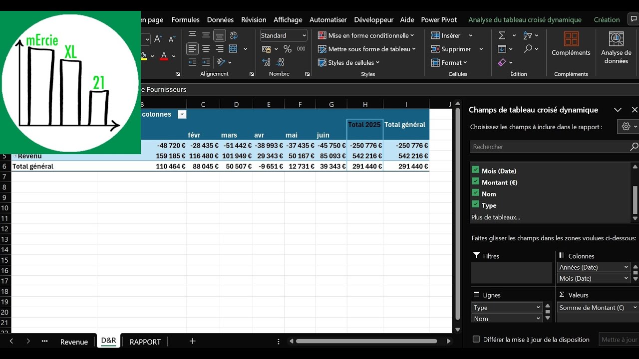 Arrêter de copier coller pour vos rapports dans Excel ! Power Query et les TCD sont là pour ça.