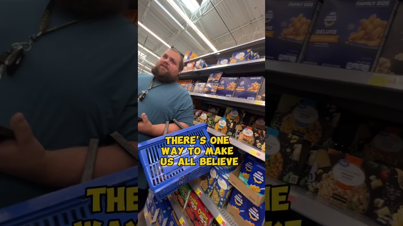 Sharing the gospel to an unbeliever in Walmart! Pray for Him 🙏
