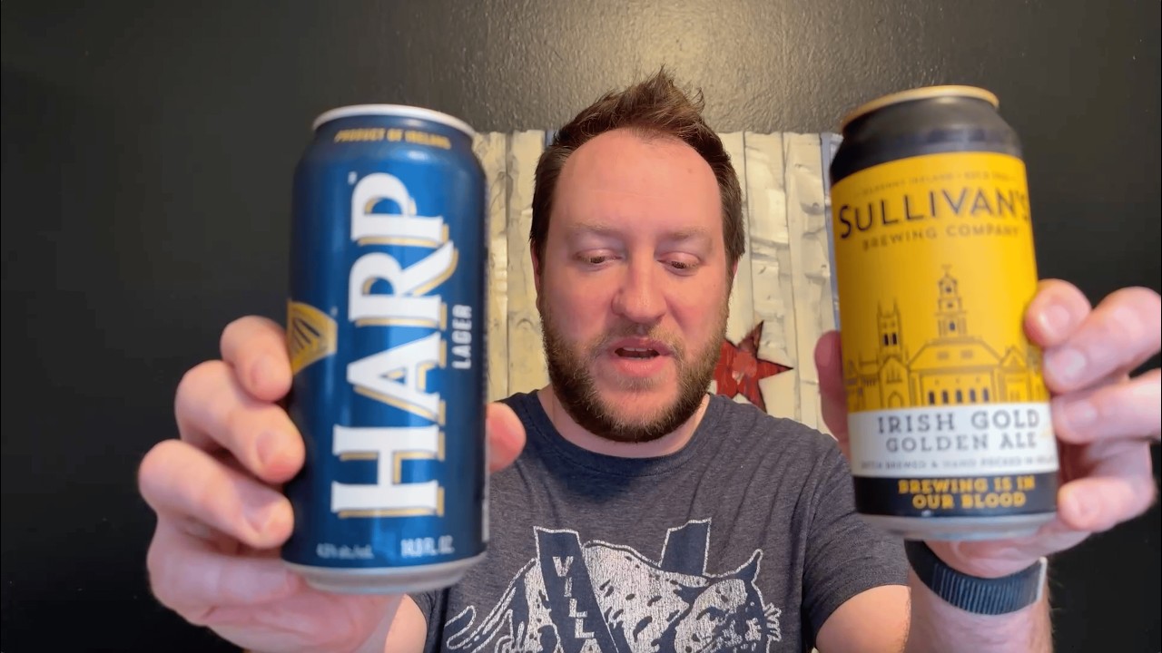 Harp Lager vs Sullivan's Irish Gold Golden Ale