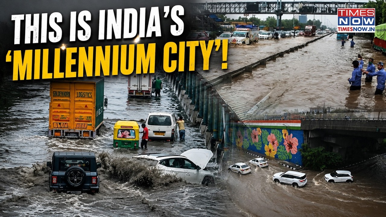 Gurugram Rains: Roads Under Water, People Stranded, Traffic For Hours In India's 'Millennium City'