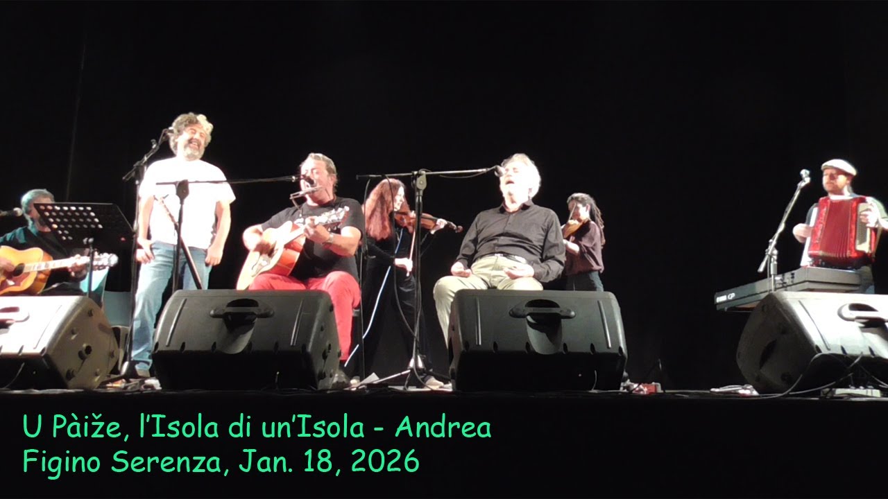 ANDREA PARODI & Band - Andrea - U Pàiže, l’Isola di un’Isola, Figino Serenza