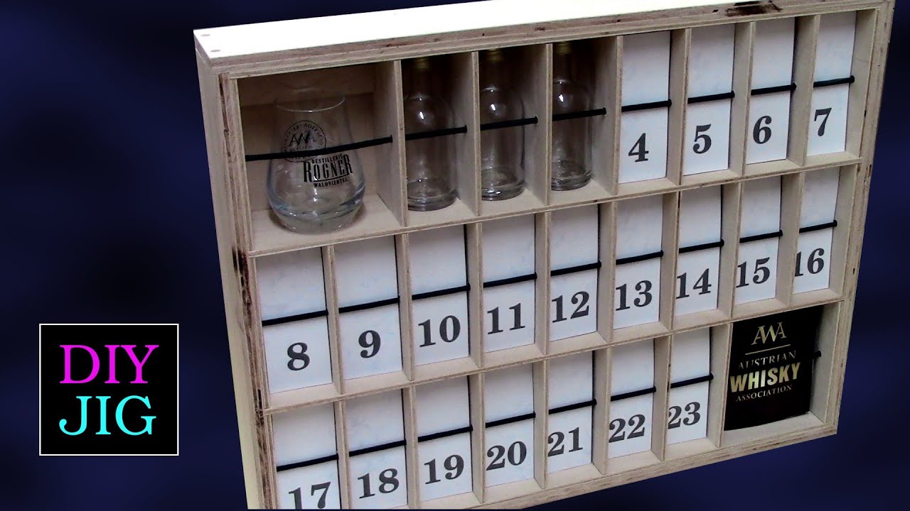 How to make a Whiskey Advent Calendar with DIY JIG