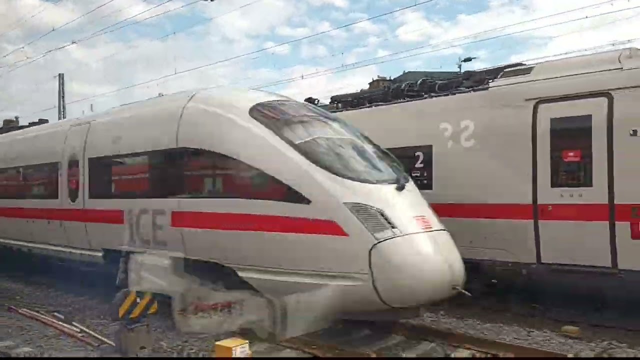 Zug rennen 424 gen 412(ICE4)