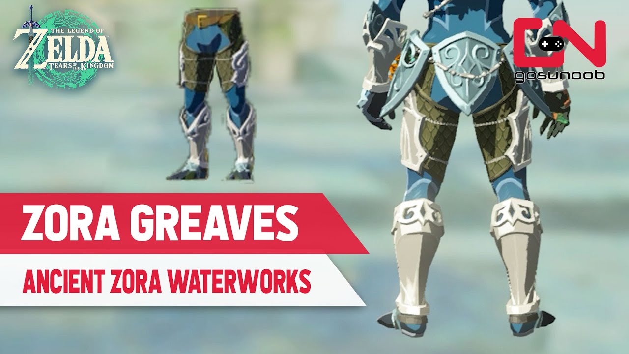 How to Get Zora Greaves in Zelda Tears of the Kingdom - Ancient Zora Waterworks Chest