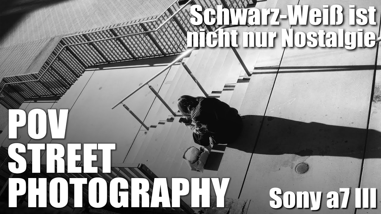 Schwarz-Weiß und lange Schatten | 4K POV Street Photography | Lübeck | Deutschland