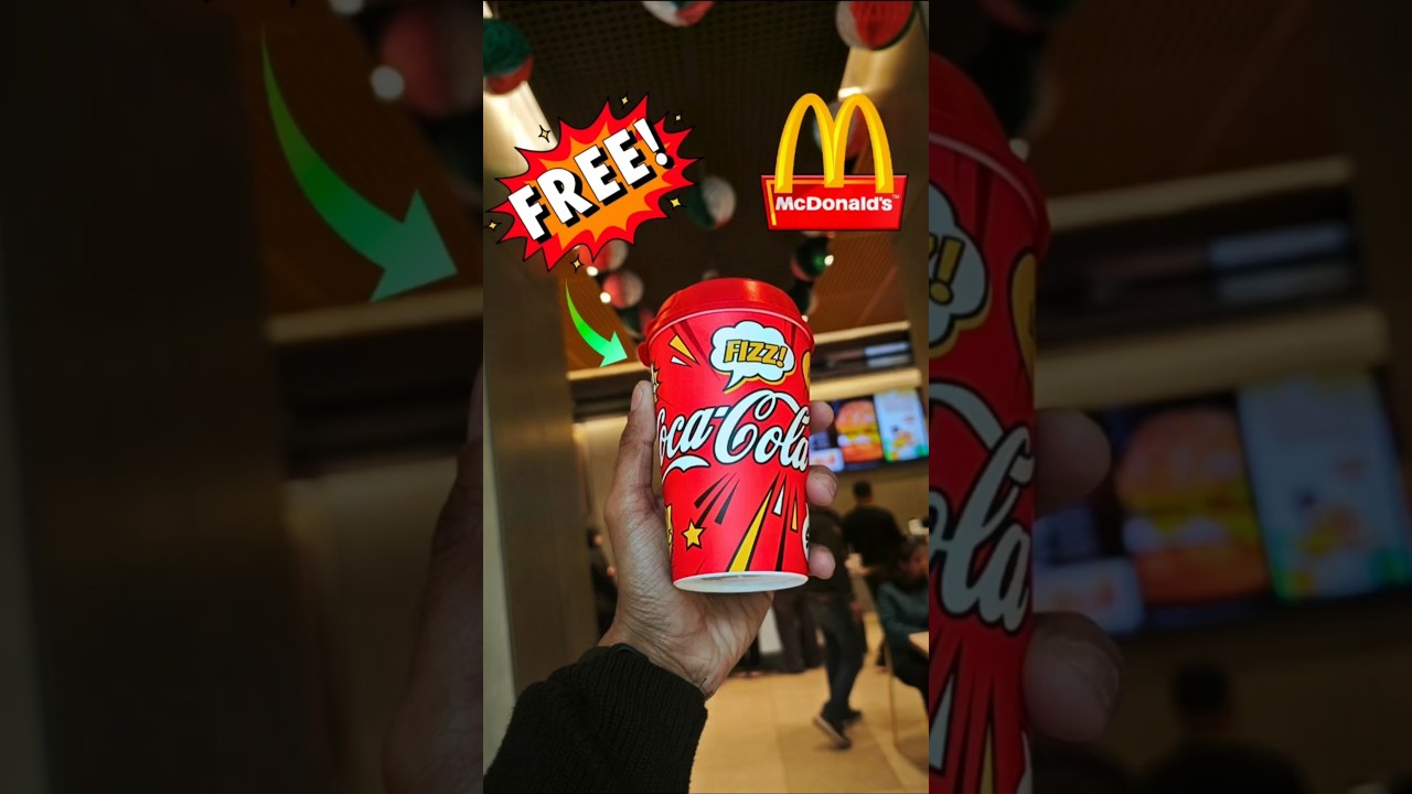 McDonald&rsquo;s FREE Sipper! 🤩 Republic Day Surprise #mcdonalds #shorts #viral