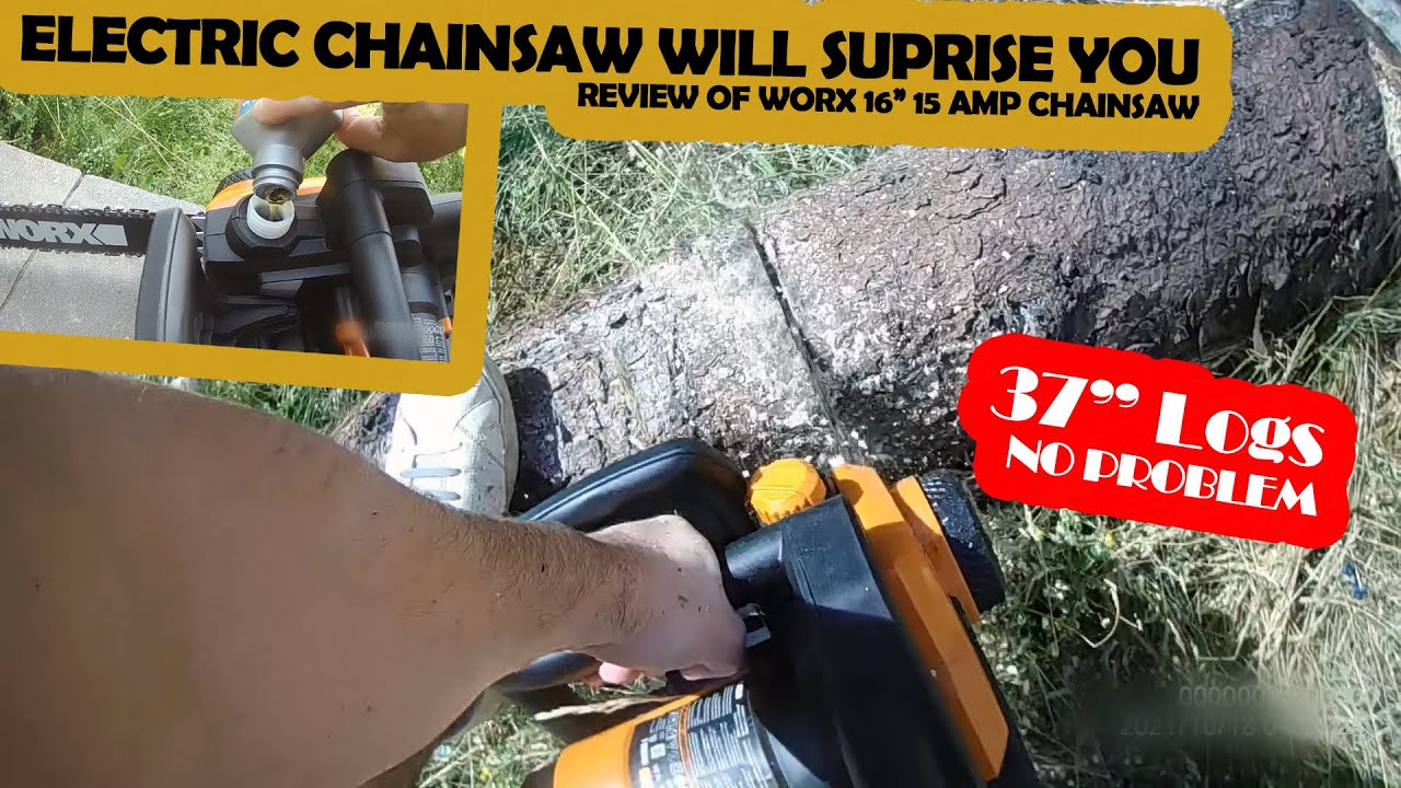 Watch before buying Electric Chainsaw - Worx 16 Inch Electric Chainsaw Review, WORX WG303.1 Chainsaw