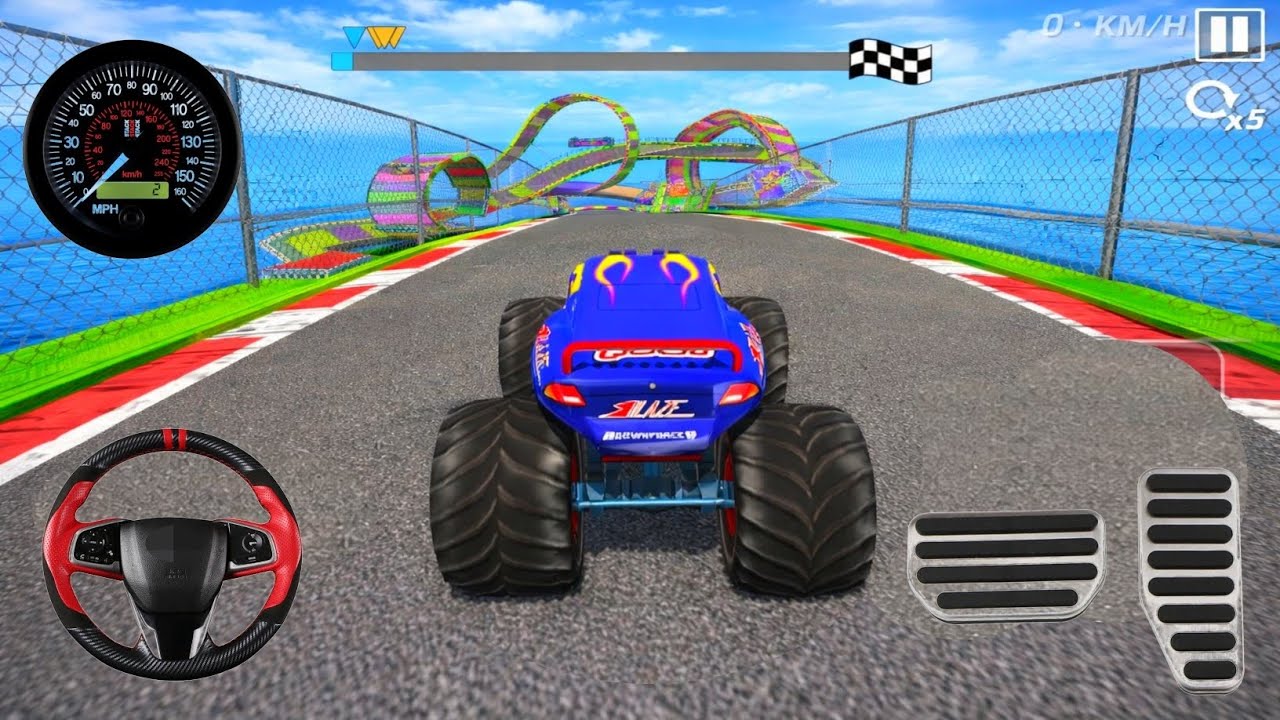 Epic Hight Speed monster trucks Jumps & Crash #011 in BeamNG Drive_BMNG SPEEDY