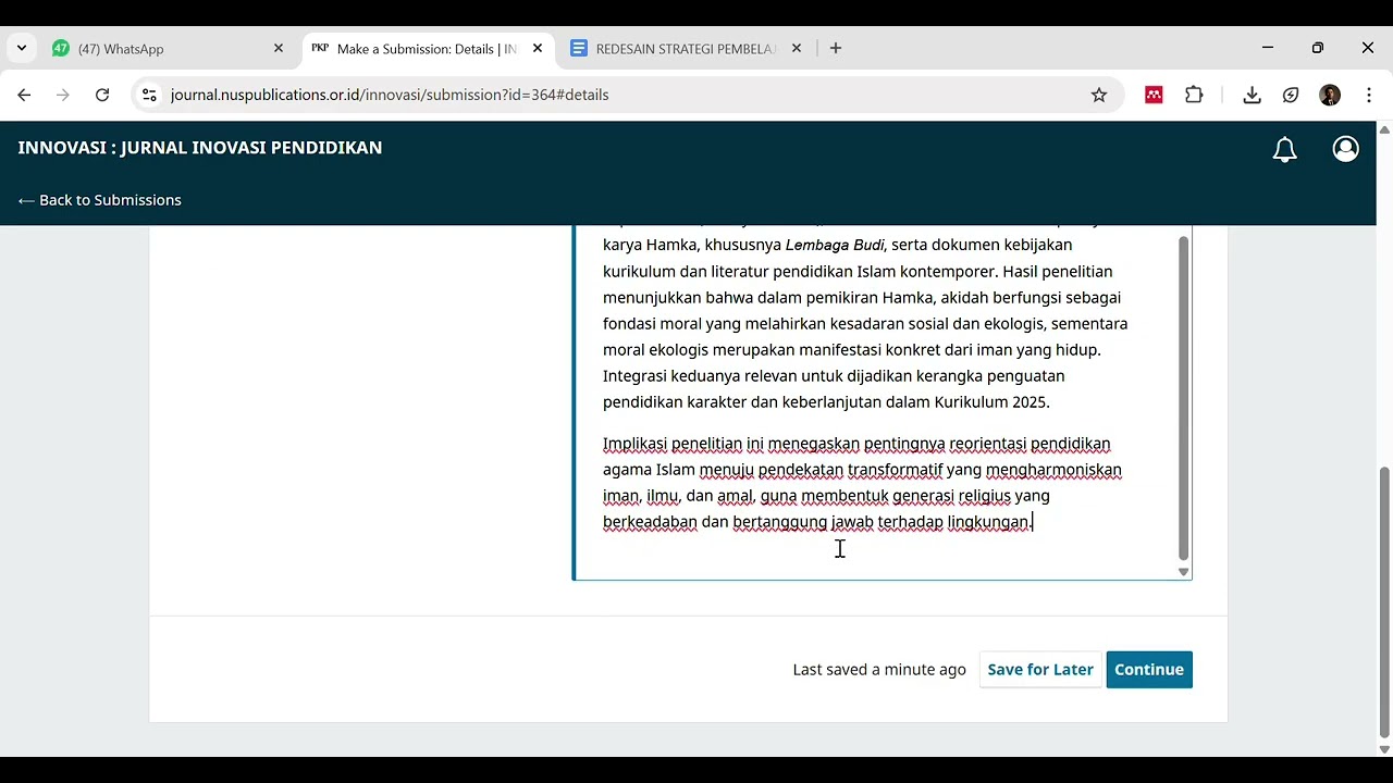 Tutorial submit jurnal non sinta