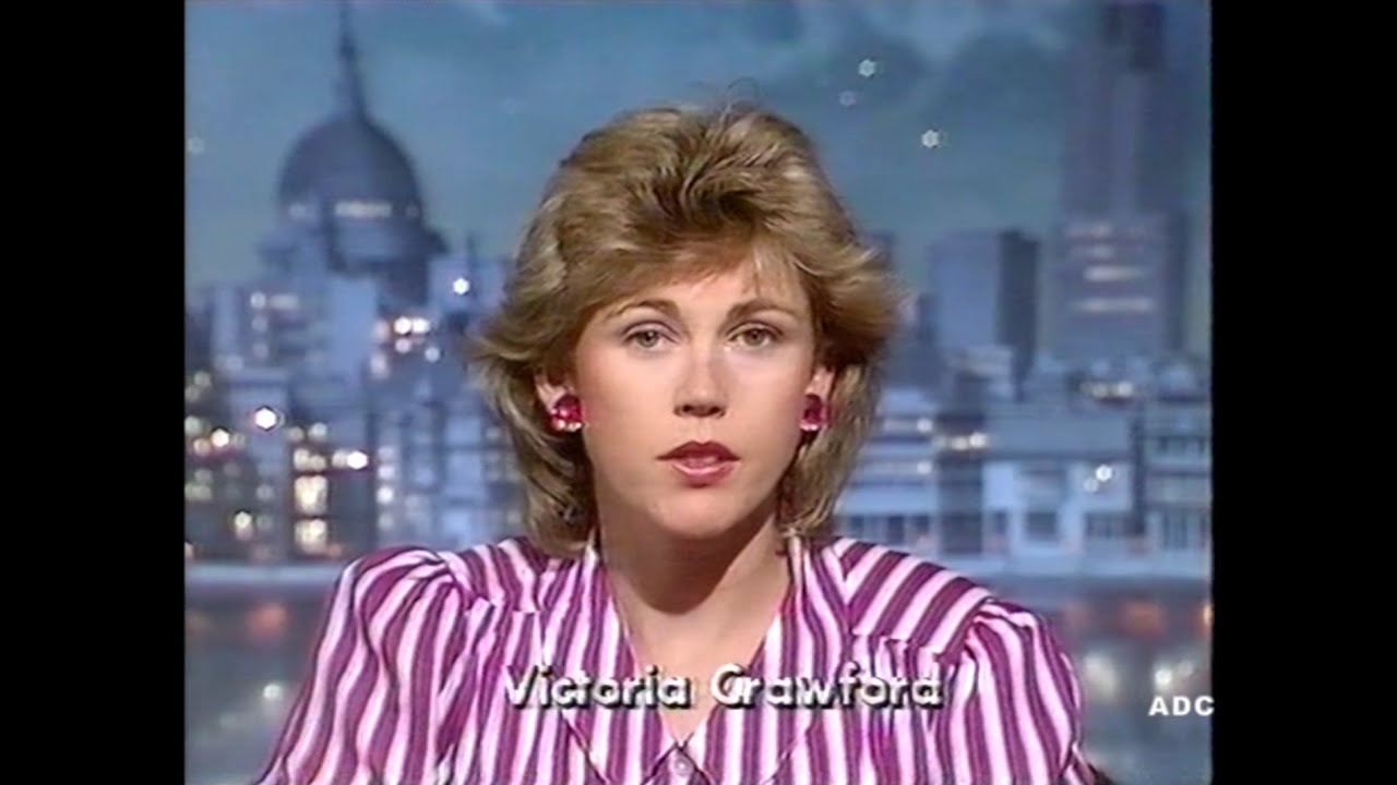 Thames trailer, adverts Victoria Crawford News & link in-vision 22nd July 1987 1 of 4