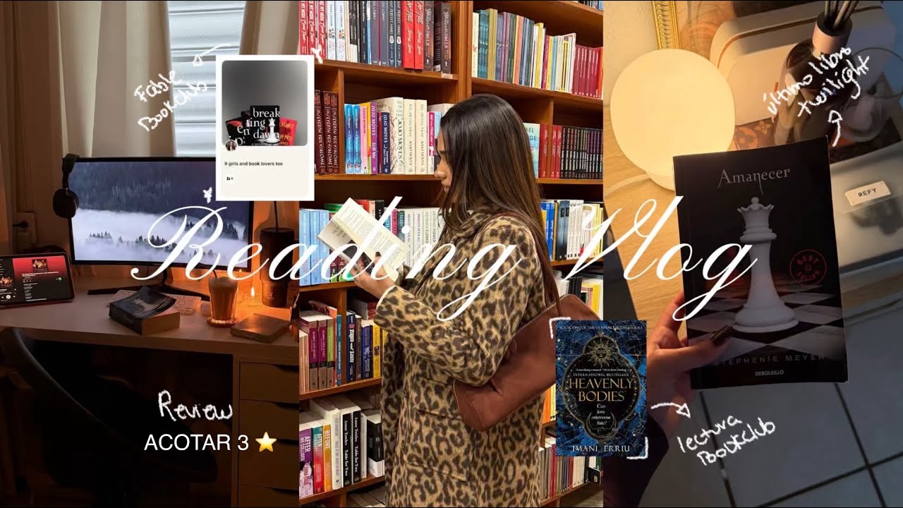 Reading Vlog | lecturas actuales, 5 estrellas, saga twilight, fable, lee conmigo, terminando libros