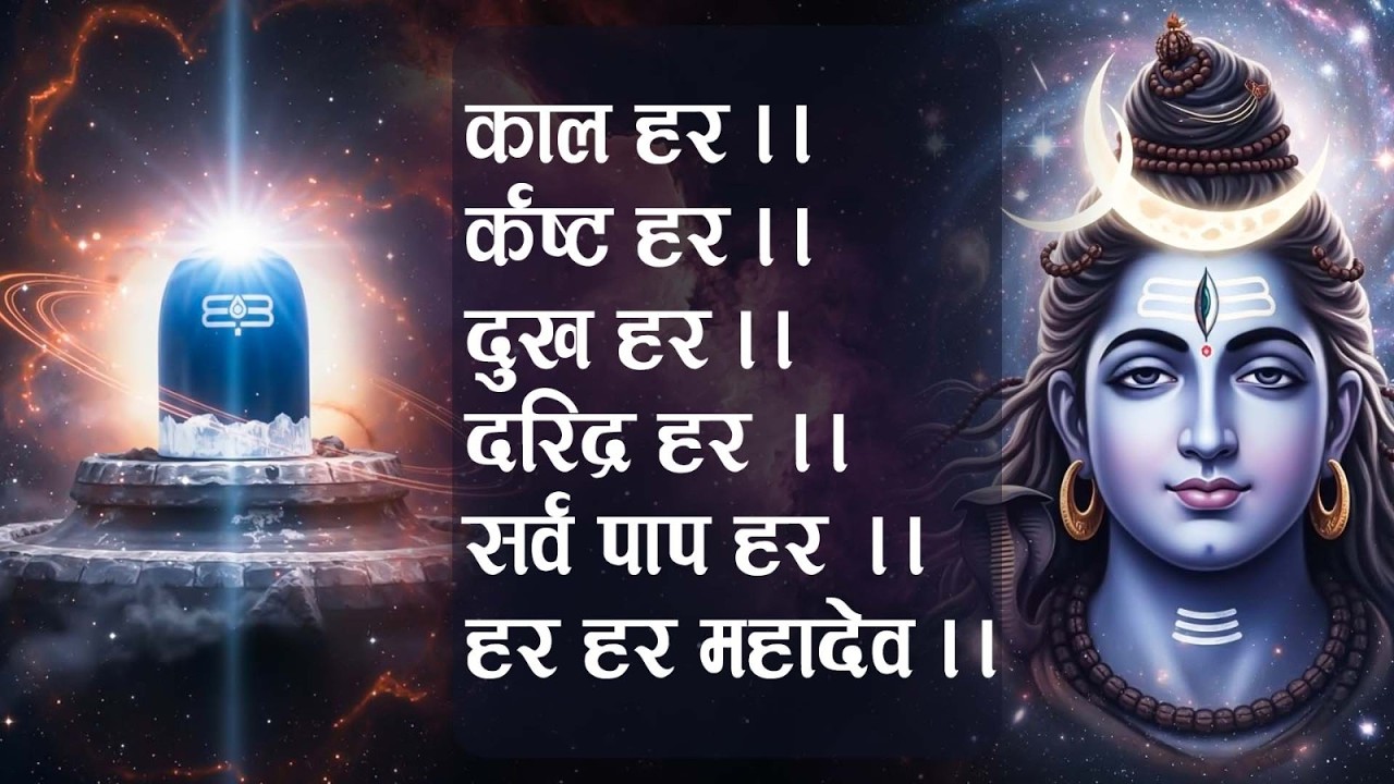 काल हर कष्ट हर दुख हर दरिद्र हर हर हर महादेव || Kal Hara Kasta Hara Dukh Hara Daridra Hara - Mantra