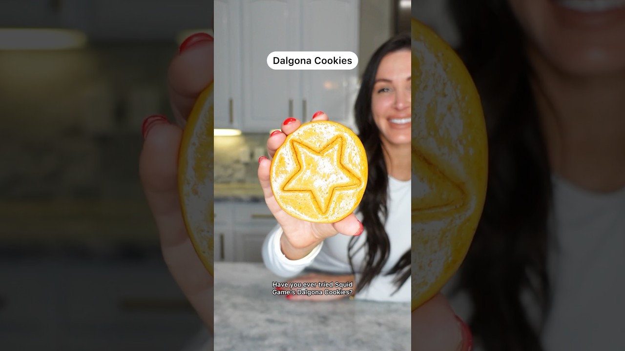 Dalgona Cookies! #SquidGames #DalgonaCookie #FunRecipe #DalgonaCookieRecipe