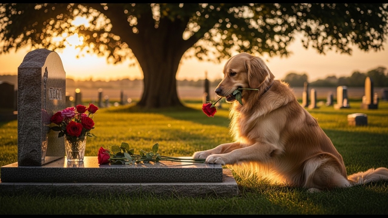 Un perro, un jardín de rosas y un amor que nunca se fue