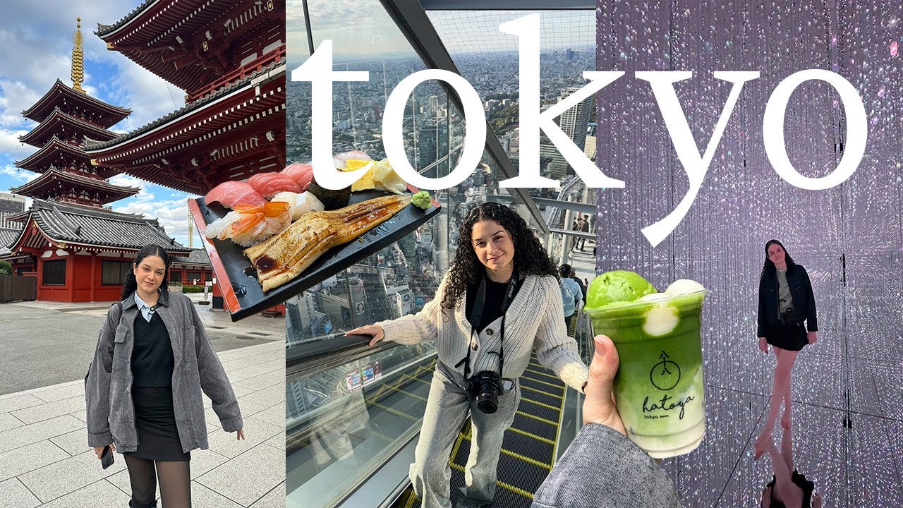 JAPAN VLOG || Tokyo: Shibuya sky, team labs, asakusa, sushi, matcha y shopping