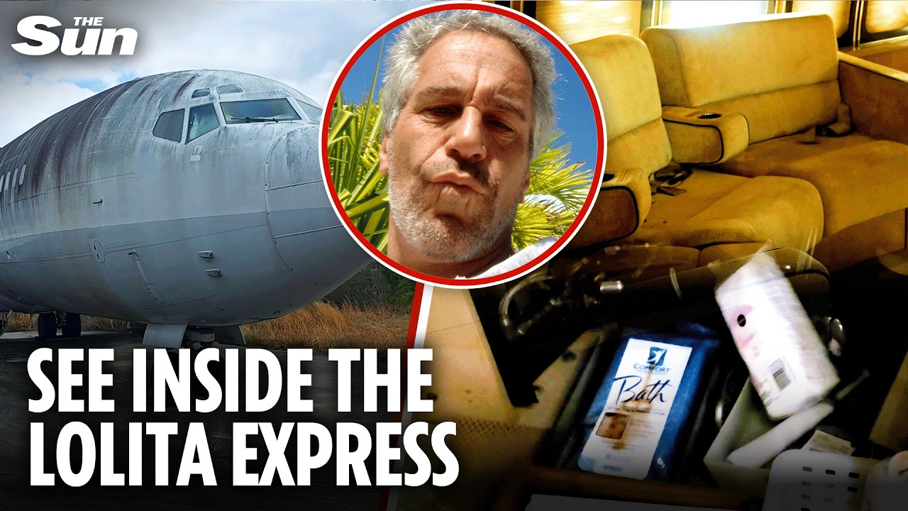 Haunting video shows inside of Epstein's 'Lolita Express' jet after it was abandoned a decade ago
